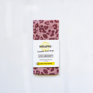 beeswax wrap leopard print