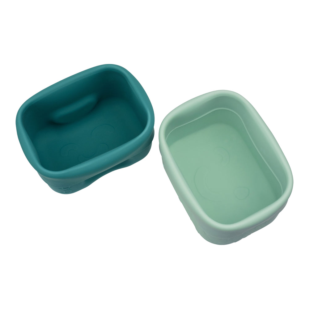 b box silicone snack cups forest green