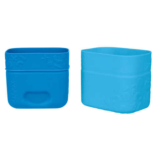 b box silicone snack cups ocean blue