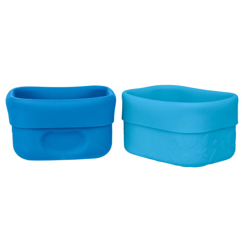 b box silicone snack cups ocean blue