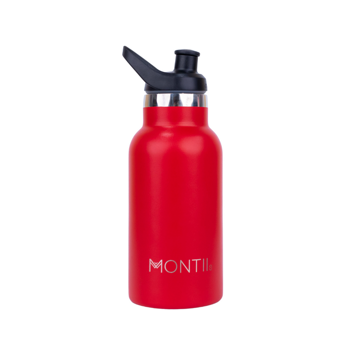 montiico mini drink bottle cherry red