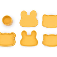 Load image into Gallery viewer, we might be tiny bear snackie yellow
