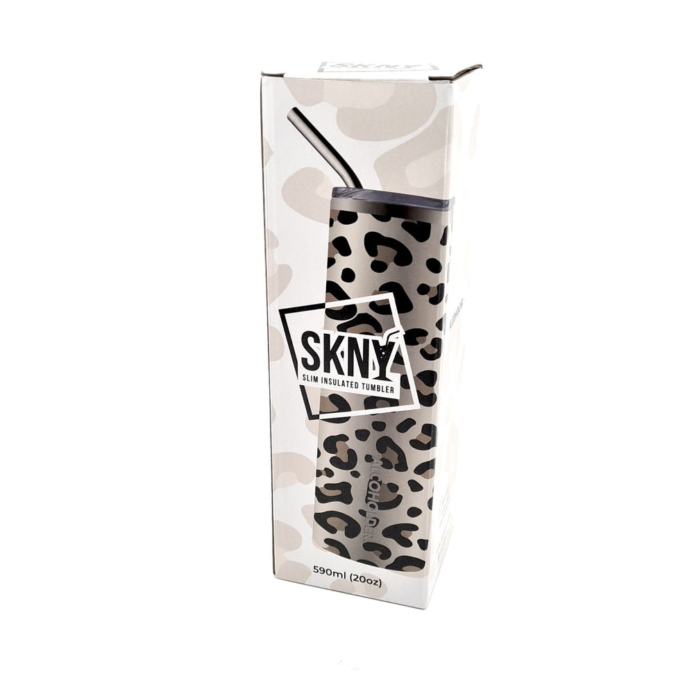alcoholder skinny tumbler leopard