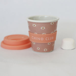 chino club bamboo baby chino cup pink daisys