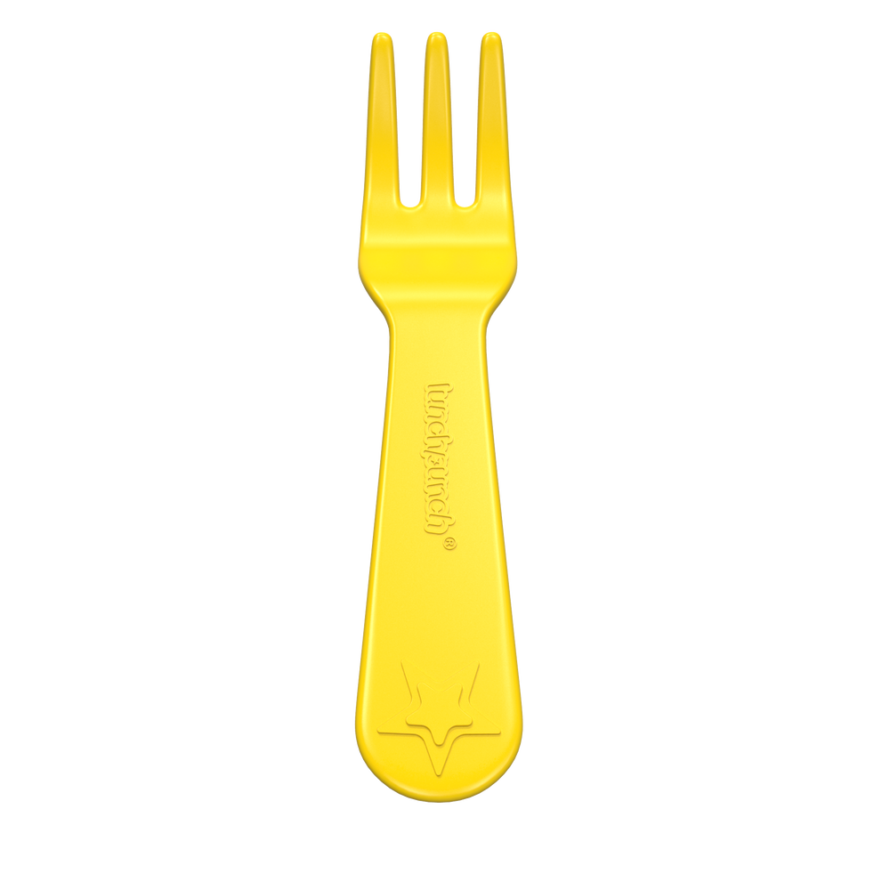 the lunch punch spoons and forks yellow
