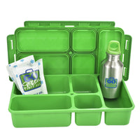 Load image into Gallery viewer, go green jurassic lunch box set
