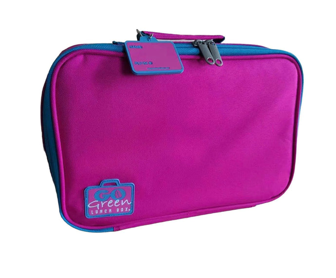 FACTORY SECOND BAG -GO GREEN  Original Lunch Box Set LARGE- Pretty 'N' Pink