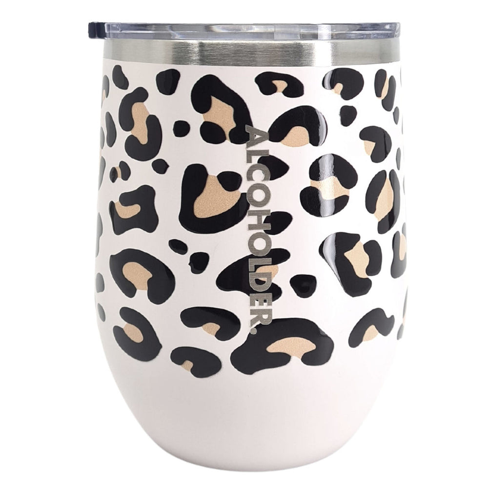 TraVino Stemless Wine Tumbler - Print Series - Leopard Print