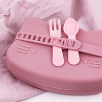 Load image into Gallery viewer, the lunch punch fork and spoon pinks
