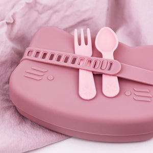 the lunch punch fork and spoon pinks