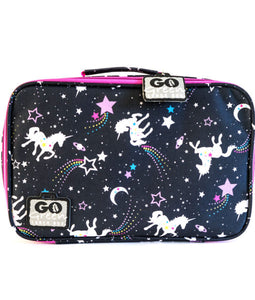 GO GREEN  Original Lunch Box Set LARGE purple Magical Sky Unicorn