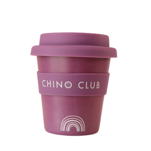 chino club babychino cup purple rainbow