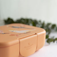 Load image into Gallery viewer, woodland wares peach birds bento lunchbox
