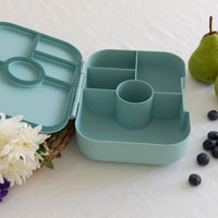 Load image into Gallery viewer, woodland wares teal bento lunchbox
