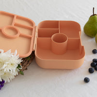 Load image into Gallery viewer, woodland wares peach bento lunchbox
