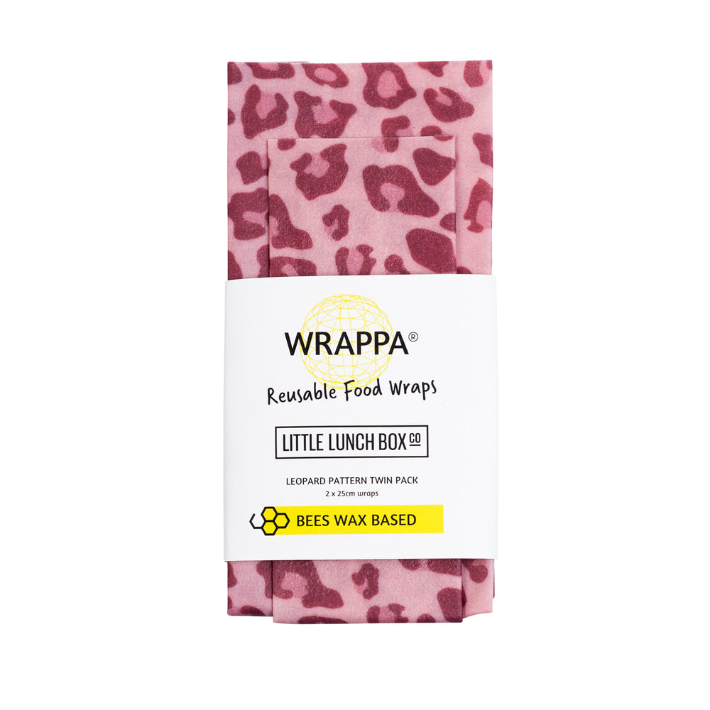 beeswax wrap leopard print